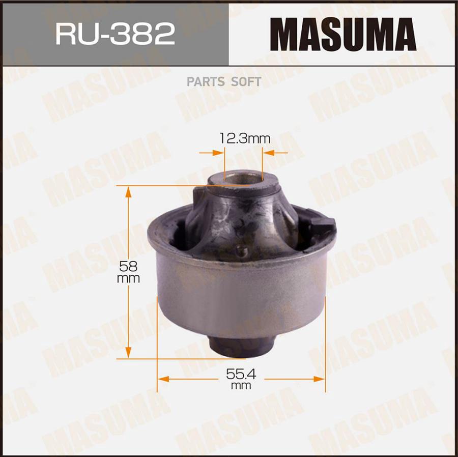 

RU-382_сайлентблок нижний правый! Toyota Yaris all 99>