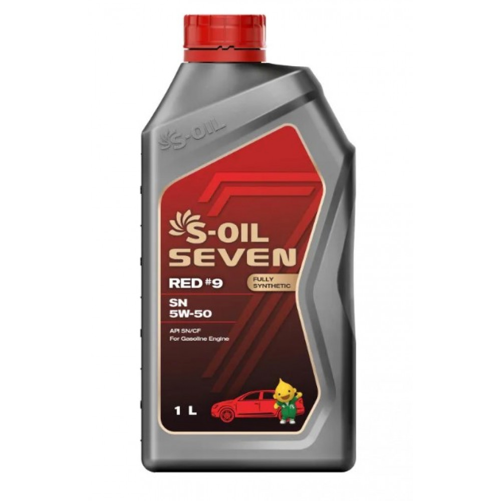 фото Моторное масло s-oil 7 red #9 sn 5w50 синтетика (1л), шт