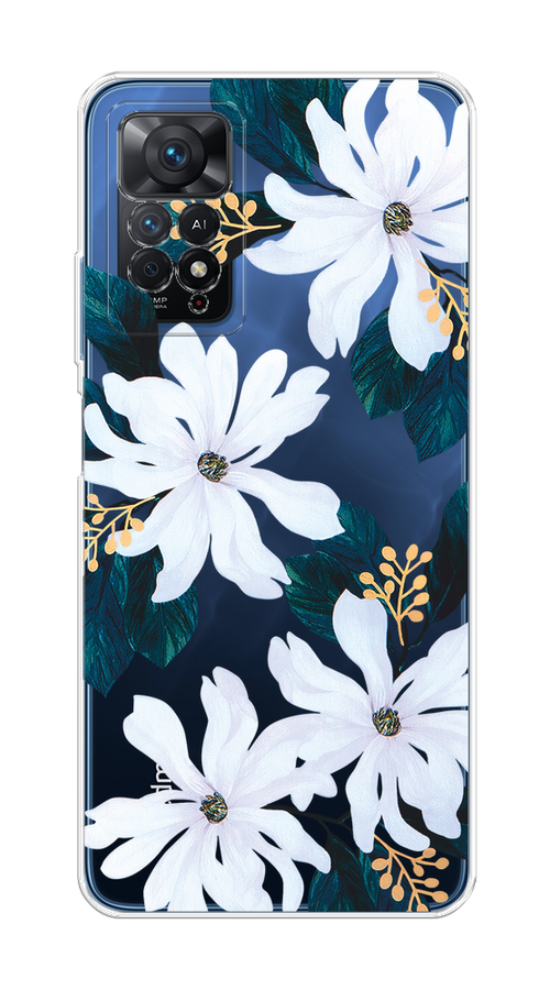 

Чехол на Xiaomi Redmi Note 11 Pro/11 Pro 5G/11E Pro/12 Pro 4G "Delilah Flower", Зеленый;белый, 315650-1