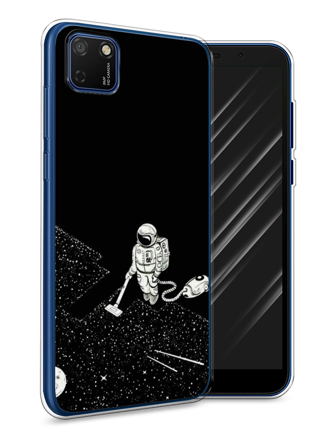 

Чехол Awog на Honor 9S "Космонавт с пылесосом", Белый, 6102650-4