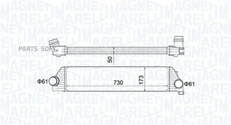 

MAGNETI MARELLI 351319205410 Радиатор интеркулера 1шт