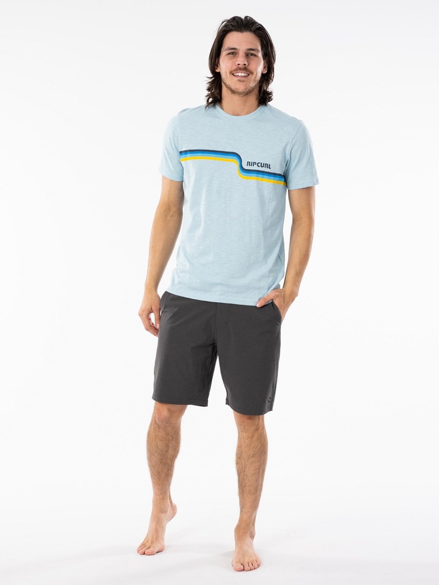 фото Футболка мужская rip curl surf revival tee голубая s