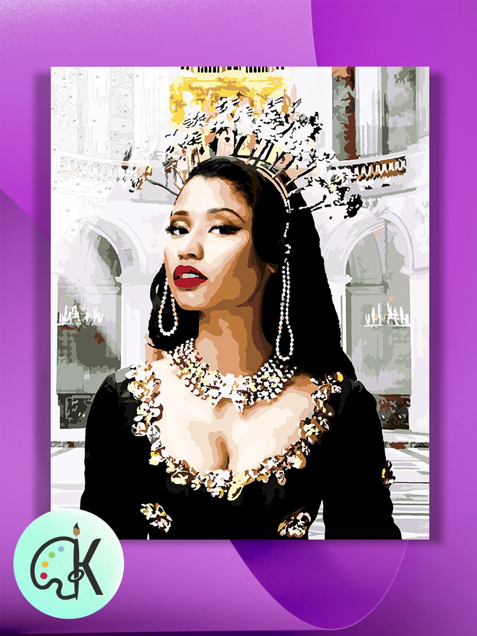 

Картина по номерам на холсте Культура Цвета Nicki Minaj Queen, 40 х 50 см, Nicki Minaj Queen