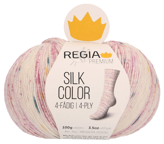 

Пряжа для вязания Regia 9801634 Silk Color (00032), Розовый, Silk Color