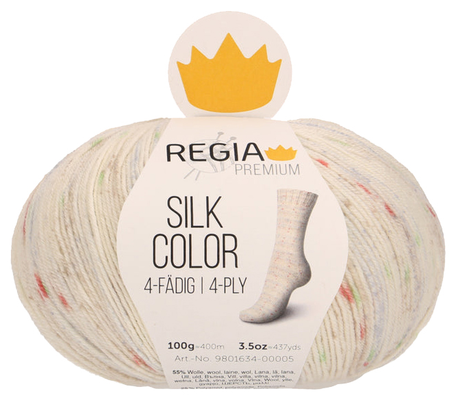 

Пряжа для вязания Regia 9801634 Silk Color (00005), Silk Color