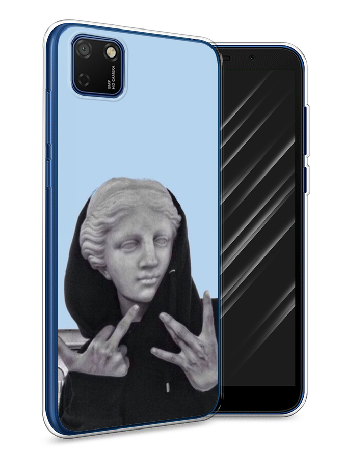 

Чехол Awog на Honor 9S "SWAG статуя", Голубой, 6102650-9