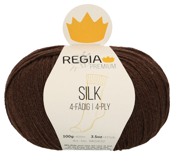 

Пряжа для вязания Regia 9801632 Silk (00089), Коричневый, Silk