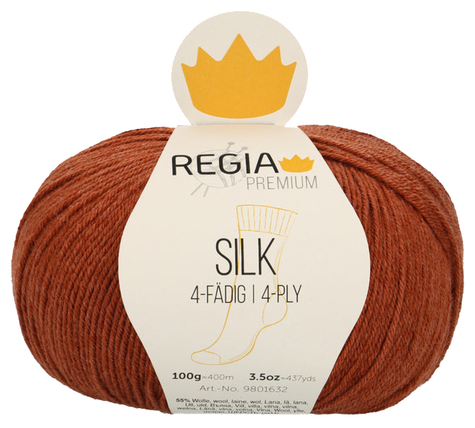 

Пряжа для вязания Regia 9801632 Silk (00085), Коричневый, Silk