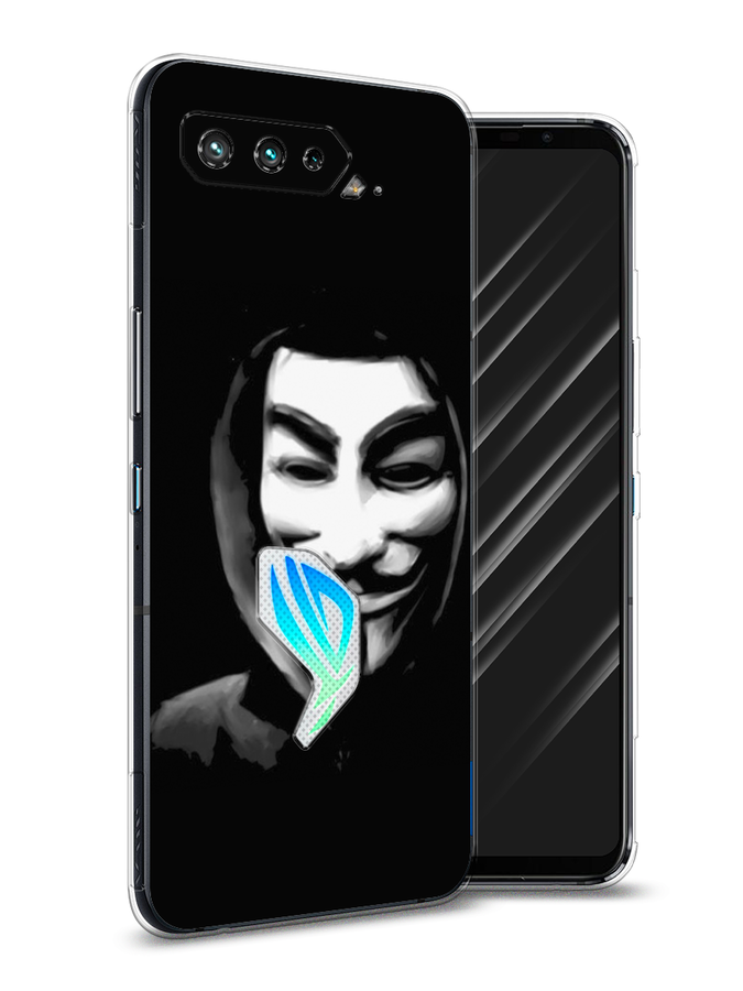 

Чехол Awog на Asus ROG Phone 5 "Анонимус", Черный;серый;белый, 44250-5