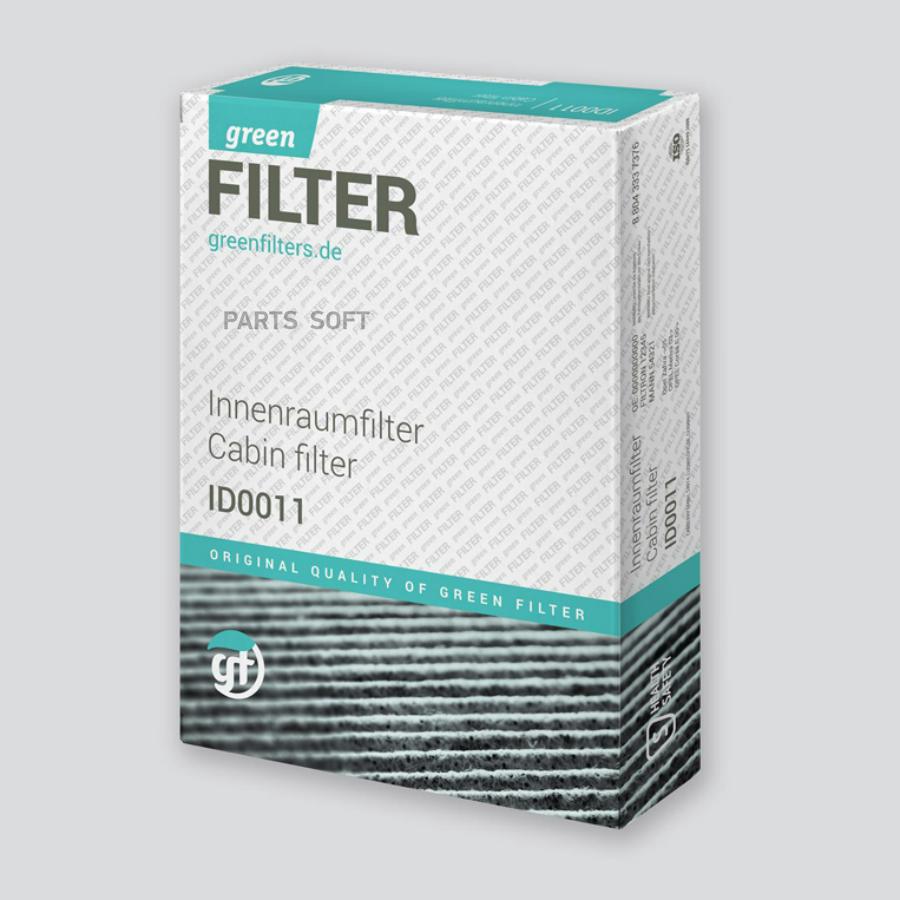 Комплект фильтров салона Green filter IF0228K