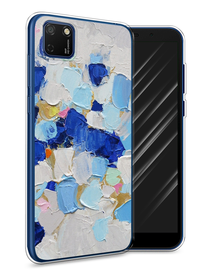 

Чехол Awog на Honor 9S "Холст сине-белый", Синий, 6102650-10