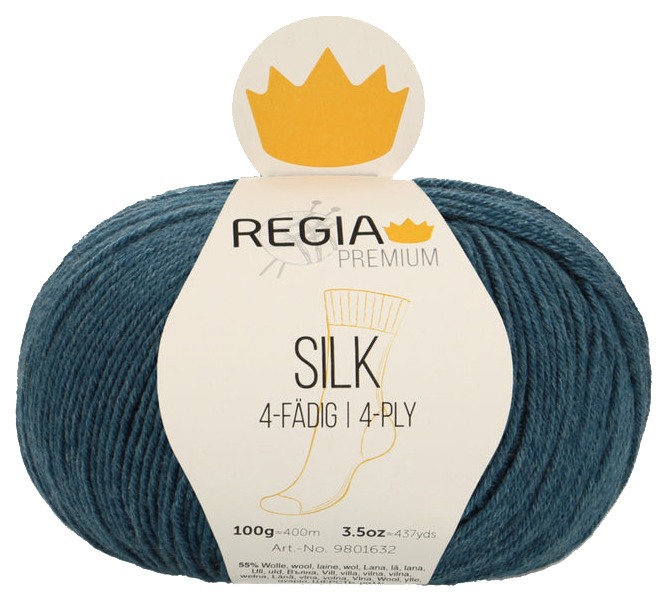 

Пряжа для вязания Regia 9801632 Silk (00065), Синий, Silk
