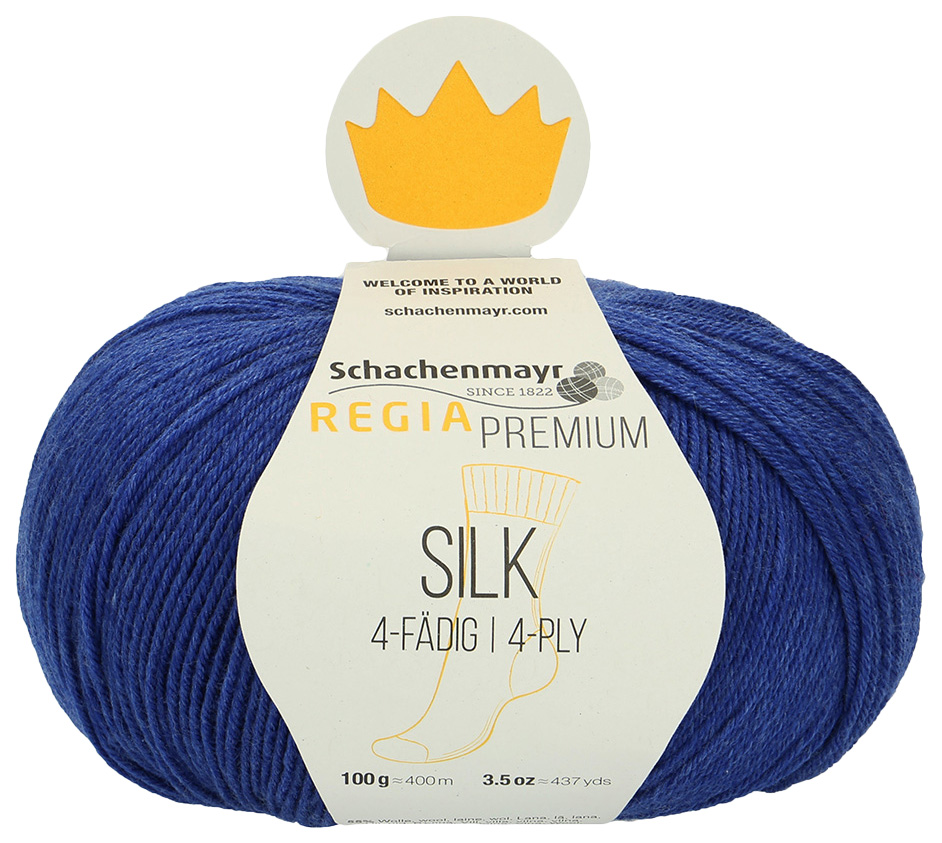 

Пряжа для вязания Regia 9801632 Silk (00056), Синий, Silk