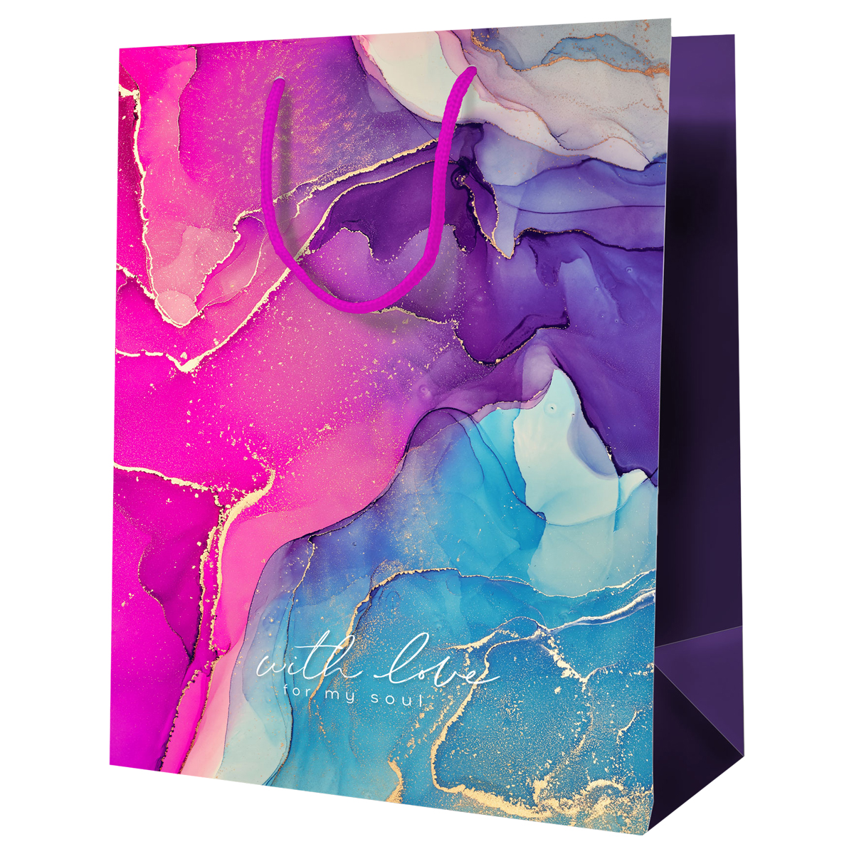 

Пакет подарочный MESHU "Мраморный стиль. Лиловый", ламинированный, 18х23х10см 12 штук, Разноцветный