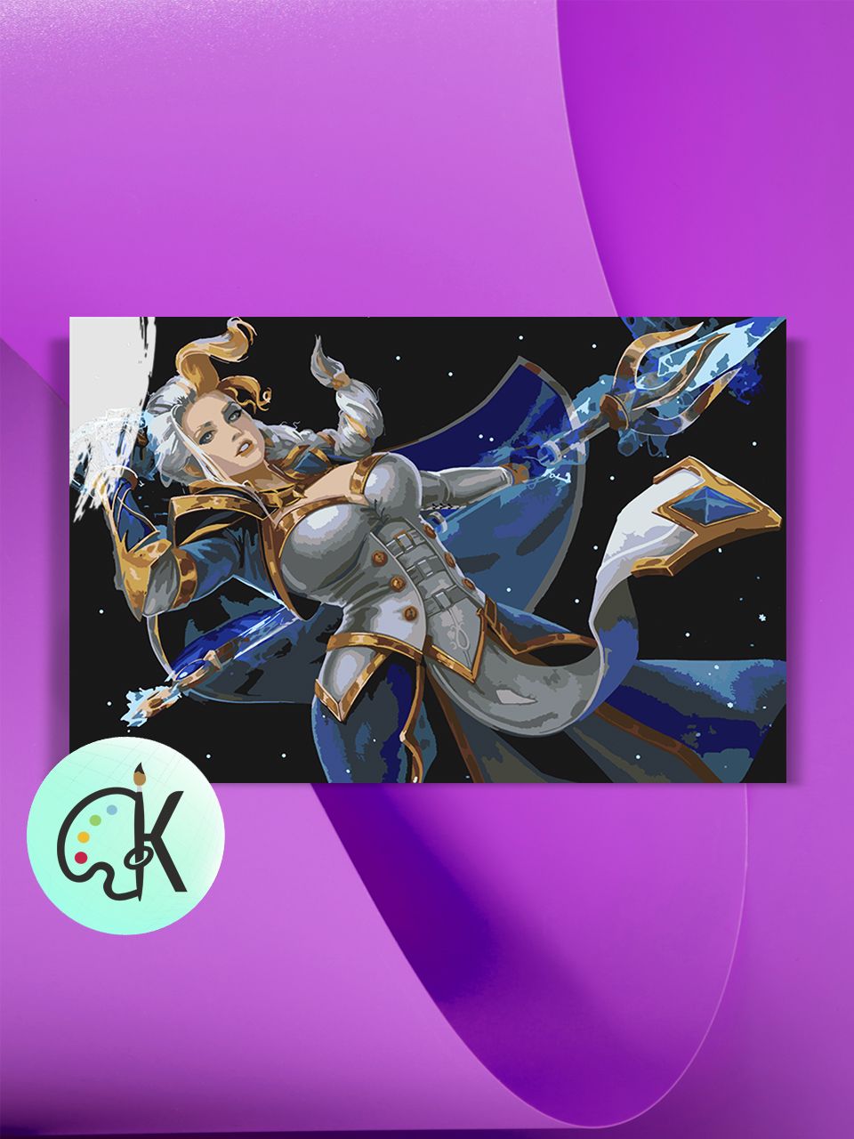 

Картина по номерам на холсте Культура Цвета WOW Джайна, 40 х 60 см, WOW Джайна