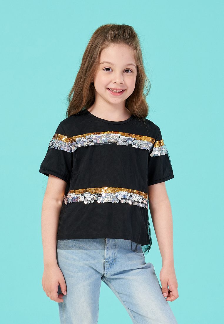 

Блузка детская Max&jessi SS21C181 черный р.98, SS21C181