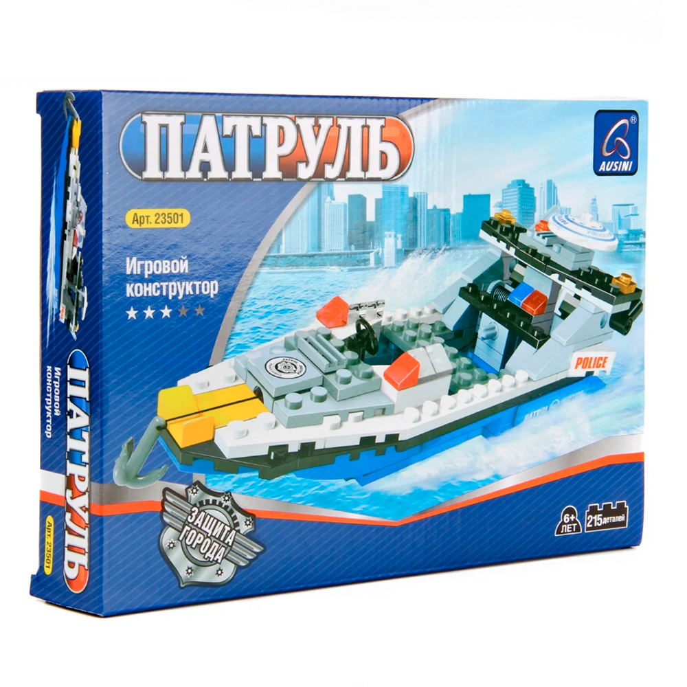 

Игровой конструктор Ausini Патруль 215 дет, 23501, 23501