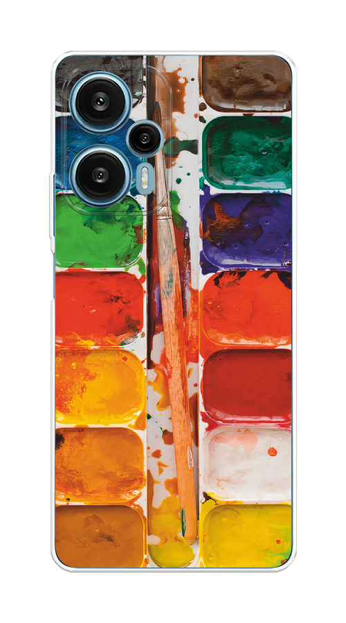

Чехол на Xiaomi Redmi Note 12 Turbo/Poco F5 "Акварель", Красный;желтый;синий, 318450-1