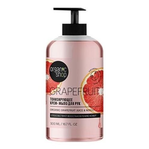 Туалетное мыло жидкое Organic Shop Grapefruit Тонизирующее для рук грейпфрут 500 мл