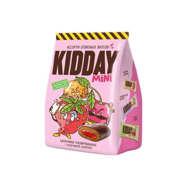 

Батончики Kidday mini шоколадный ассорти фруктовые 300 г