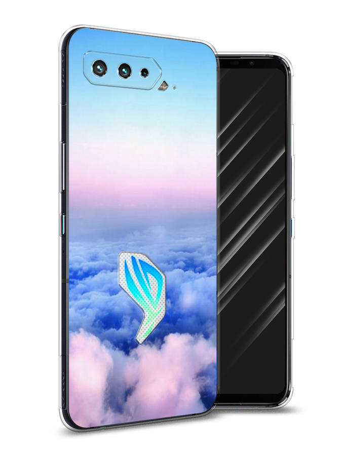 

Чехол Awog на Asus ROG Phone 5 "Облака", Голубой;розовый, 44250-4