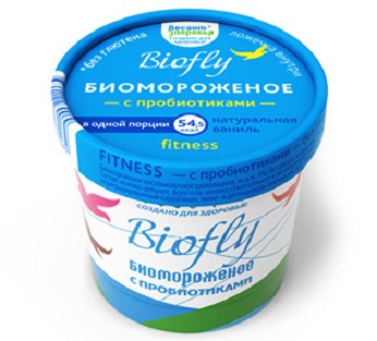 

Мороженое пломбир Десант Здоровья Biofly фитнес с пребиотиками 3% бзмж 45 г