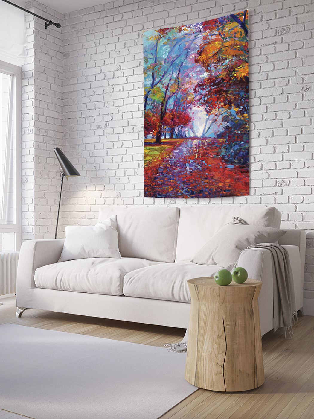 

Вертикальное фотопанно на стену JoyArty Листья засыпали землю 100x150 см, Листья засыпали землю