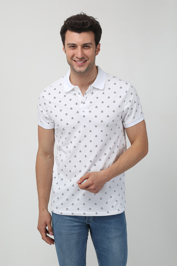 

Футболка мужская Terapi Giyim 25532 белая 2XL (товары доставляются из-за рубежа), Белый, 25532