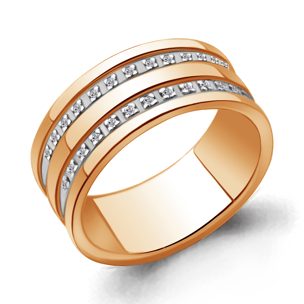 

Кольцо из серебра с бриллиантом р. 18,5 Aquamarine 060052_925_з, 060052_925_з