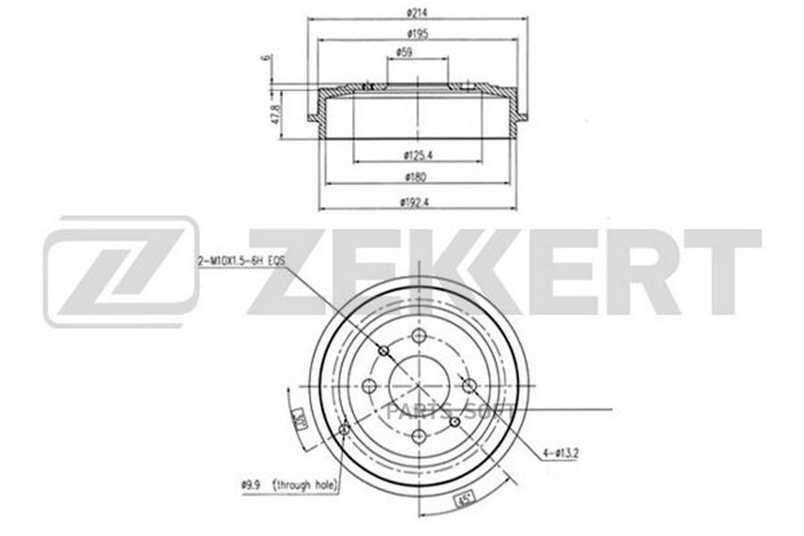 

ZEKKERT Барабан тормозной ZEKKERT bs5481