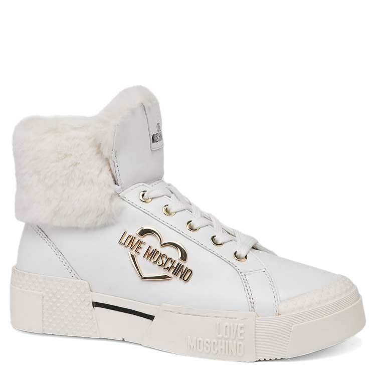 

Кеды женские Love Moschino JA15775H белые 38 EU, Белый, JA15775H