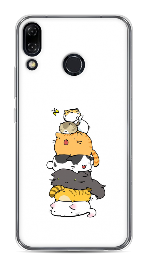 

Чехол Awog на Asus Zenfone 5Z ZS620KL "Бутерброд из котиков", Коричневый;белый;серый, 43450-10