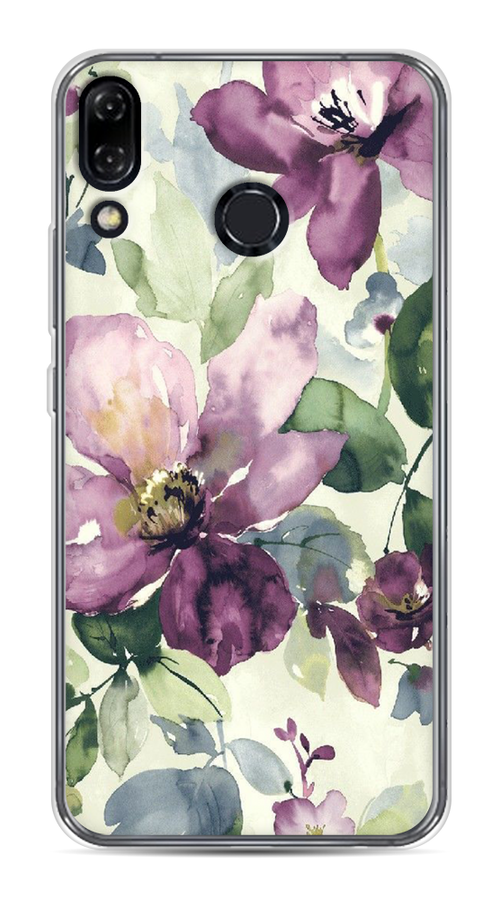 

Чехол Awog на Asus Zenfone 5Z ZS620KL "Сиреневые цветы-акварель", Фиолетовый, 43450-10