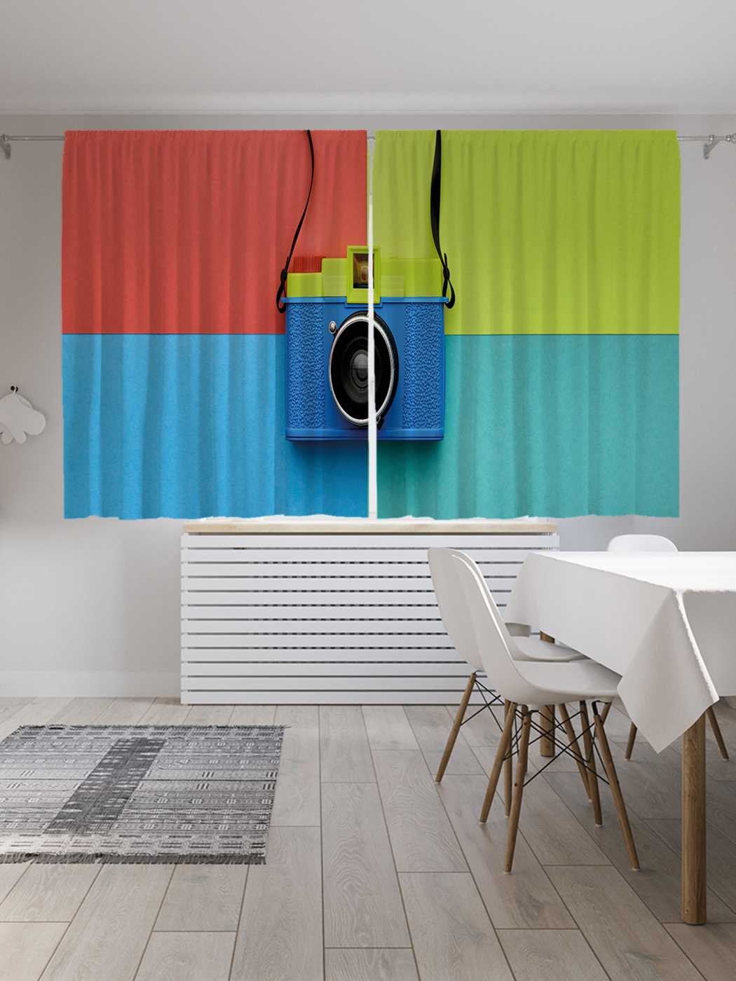 

Шторы JoyArty c фотопечатью "Фотоаппарат" из сатена, 290х180 см, Фотоаппарат