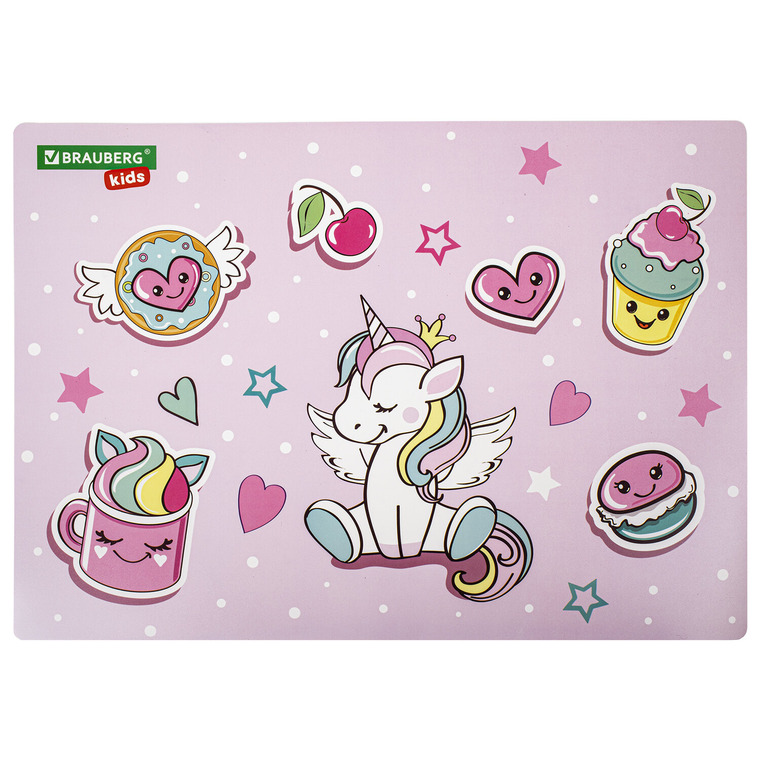 

Настольное покрытие Brauberg Unicorn dreams 271730, 33x46см, 5 шт, Разноцветный, 271730