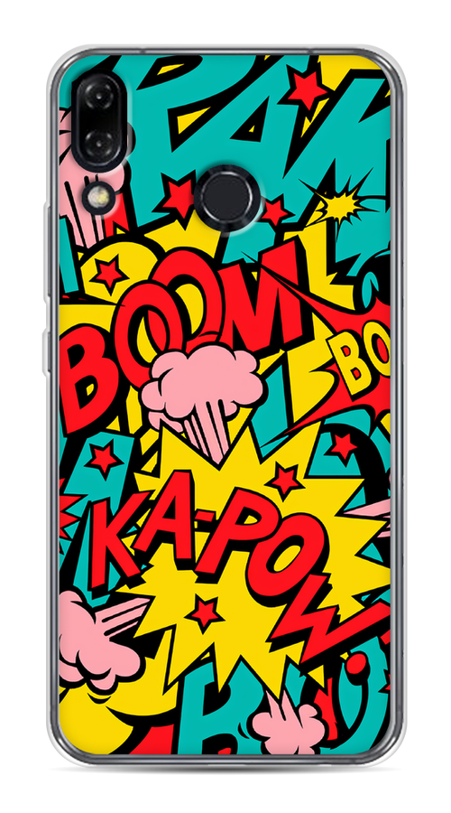 

Чехол Awog на Asus Zenfone 5Z ZS620KL "Постер pop art", Голубой;желтый;красный, 43450-9