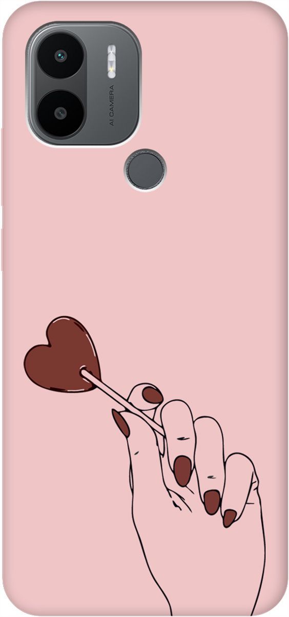 

Чехол на Xiaomi Redmi A1+ с принтом "Heartbreaker" розовый, Розовый;черный, 158157