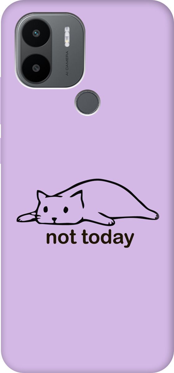 

Чехол на Xiaomi Redmi A1+ "Not Today" сиреневый, Фиолетовый;черный, 158159