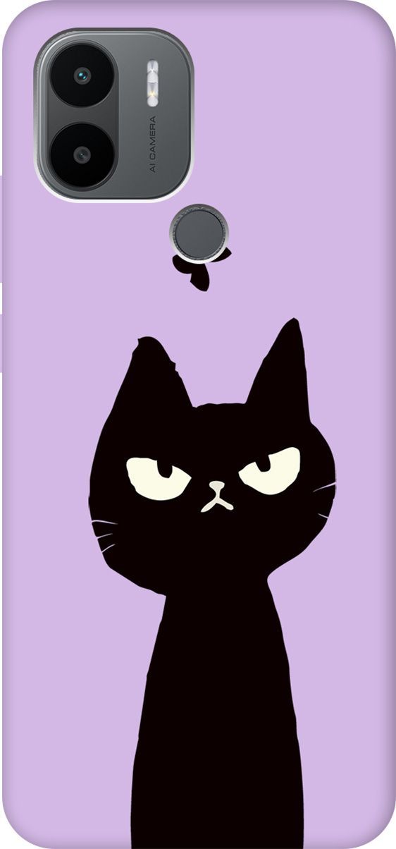 

Чехол на Xiaomi Redmi A1+ "Disgruntled Cat" сиреневый, Фиолетовый;черный, 158158