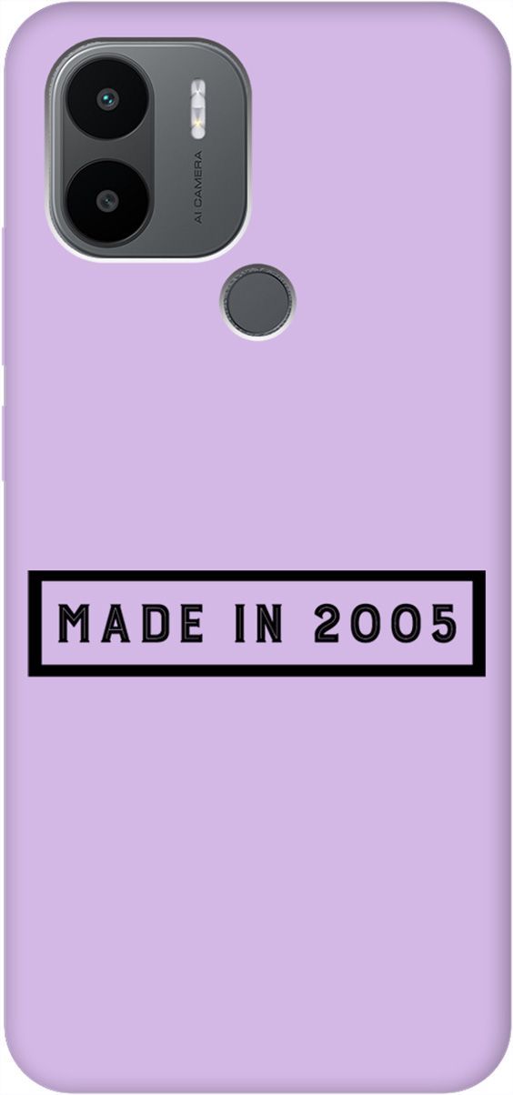 

Чехол на Xiaomi Redmi A1+ "2005" сиреневый, Фиолетовый;черный, 158158