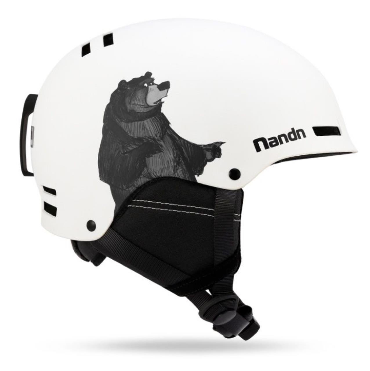 

Шлем горнолыжный NANDN NT30 WHITE BEAR M, Белый, NT30