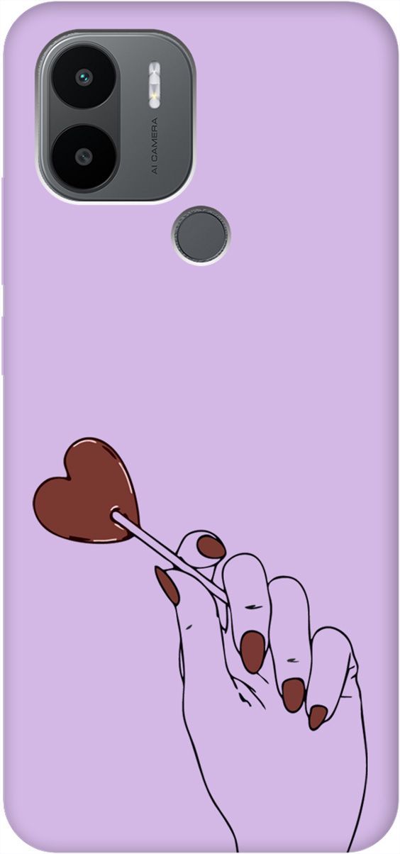 

Чехол на Xiaomi Redmi A1+ "Heartbreaker" сиреневый, Фиолетовый;красный, 158157