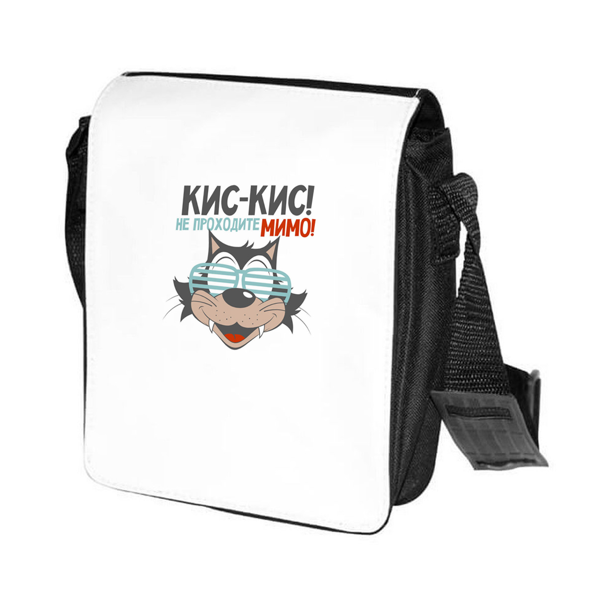 

Сумка унисекс CoolPodarok CN042212 черно-белый, Черный;белый, CN042212