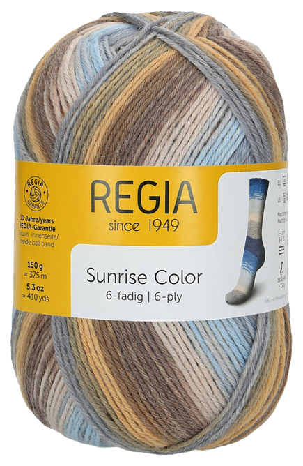 

Пряжа для вязания Regia 9801285 6-fadig (06231), Regia 6-fadig Color 150g