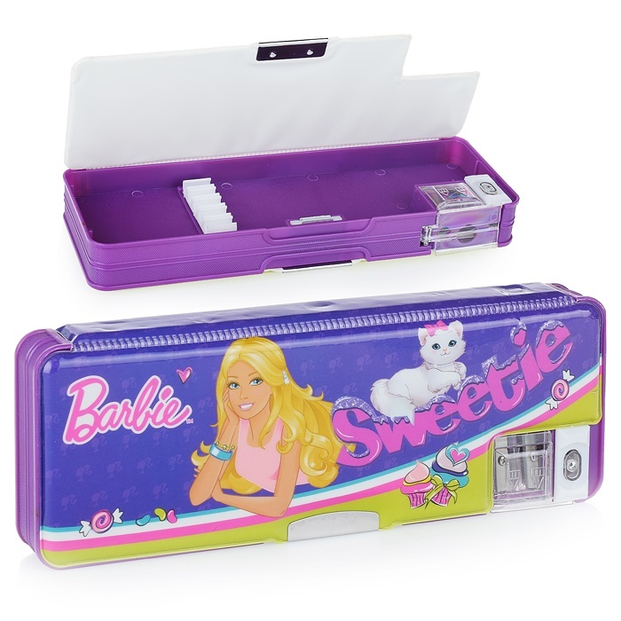 

Пенал школьный Академия Холдинг жесткий Barbie с двумя точилками 8х23х2,5 см, жесткий Barbie с двумя точилками 8х23х2,5 см