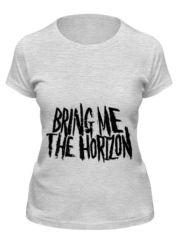 

Футболка женская Printio Bring me the horizon серая 2XL, Серый, Bring me the horizon