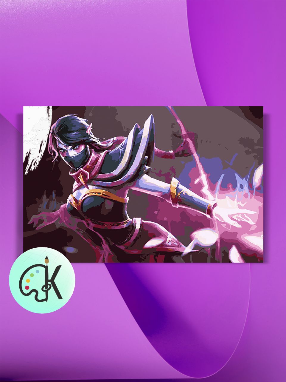 

Картина по номерам на холсте Культура Цвета Dota 2 - Templar Assassin Art, 40 х 60 см, Dota 2 - Templar Assassin Art