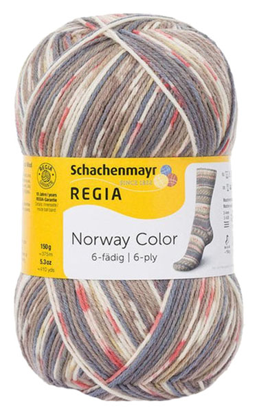 

Пряжа для вязания Regia 9801285 6-fadig (02791), Коричневый, Regia 6-fadig Color 150g