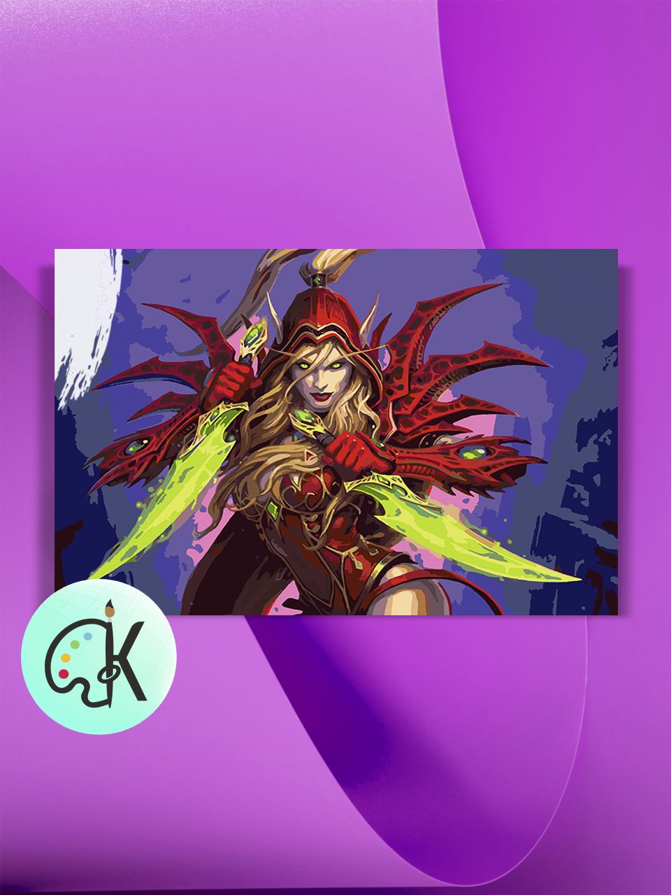 

Картина по номерам на холсте Культура Цвета WOW Валира, 40 х 60 см, WOW Валира
