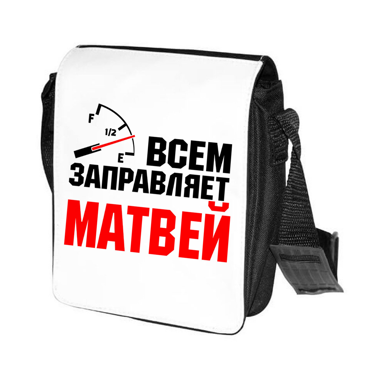 

Сумка унисекс CoolPodarok CN041868 черно-белый, Черный;белый, CN041868